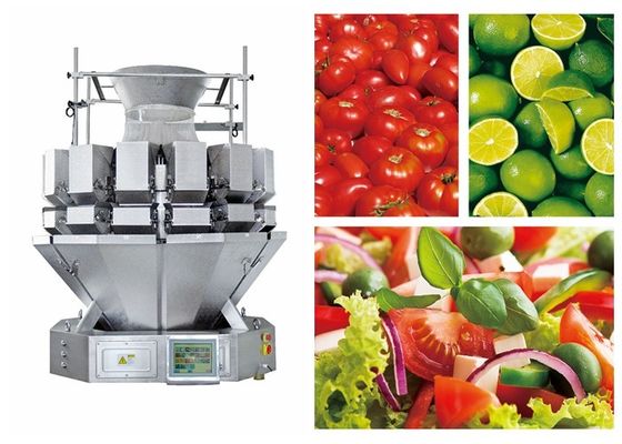 14 Head Salad Weigher For Weighing Vegetable Salads / Fruit Salads