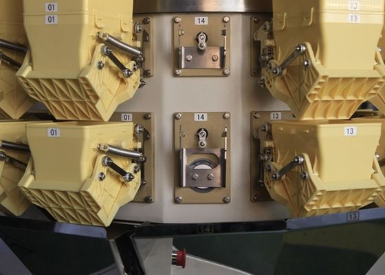 Pesatore di acciaio al carbonio Multihead con il saltatore di plastica 2.0L